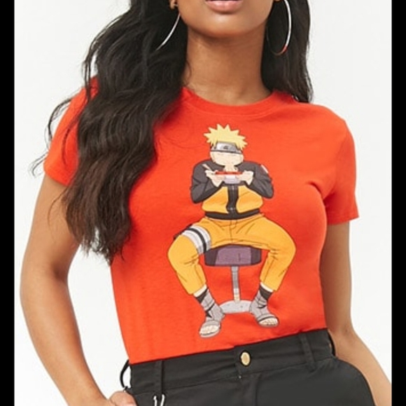 naruto crop top forever 21